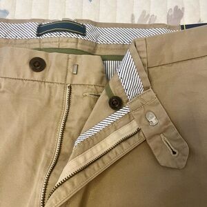 Orvis Khaki Chinos with Striped Waistband